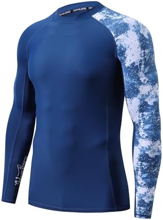 Long Sleeve Rashguard Sun Shirt-Aqua-YL/12 | Amazon.com